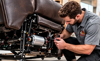Illustration of power recliner repairs