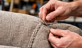 Illustration of upholstery repairs