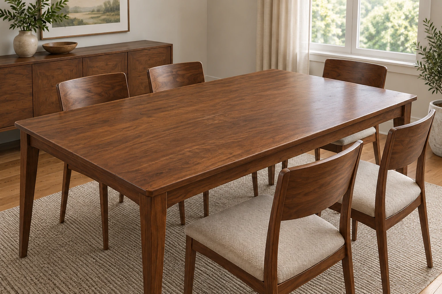 Wood finish repair — after repair