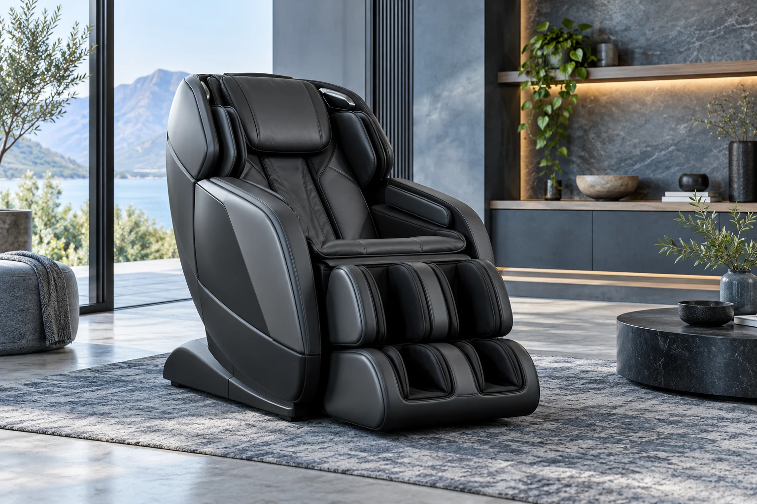 Illustration of a modern massage chair